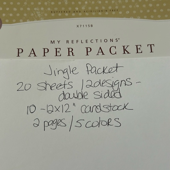 Jingle scrapbook / paper packet - Picture 2 of 4